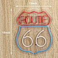 Miniatyrbild 2 av 5: Historisk Route 66 Neon Skylt Öl Bar Hem Konst Man Cave Neon Ljus Handgjord Med Dimbar Strömbrytare Led Neon Ljus Skyltar För Sovrum