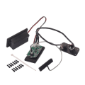 Miniatyrbillede 1 af 5: 1 Sæt Elektrisk Violin Fiddle Silent Eq Piezo Pickup Forforstærker Strengeinstrument Dele Sort