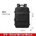 Miniatyrbillede 2 af 7: 35L Laptop Rejsetaske USB Opladning Multifunktionel Skole Rygsæk Vandtæt Bagage Skuldertasker med Sko Lomme style2 black