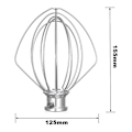 Miniatyrbilde 2 av 5: Visp i rustfritt stål 5k452ww for KitchenAid kjøkkenmaskin