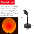 Miniatyrbillede 3 af 5: Solnedgangslys 90 roterende projektionslampe gulvstander 180 roterende