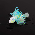 Miniatyrbilde 4 av 4: Kunstig Glødende Lionfish Lysende Falsk Fisk Akvarium Fiskedam Landskap Ornament Glød Simulering Dyr Dekorasjon (Blå)