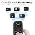 Miniatyrbild 4 av 5: Kompatibel med Gopro Hero 11 Bluetooth-kamerakontroll