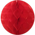Miniatyrbilde 2 av 5: Hengende festdekorasjon, 6 tommers vev honeycomb ball for bryllup, bursdagsfester, babyshower og barnehageinnredning (5-pakning), rød