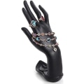 Miniatyrbillede 1 af 5: Resin Håndbevægelses Ring Armbånds Display Holder (sort)