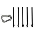 Miniatyrbilde 1 av 5: 5 stk. Stylus-spissutskiftning Stylus Touch Pen Tip Substite Nib Galaxy Note20/note10/tab S6/tab S Black