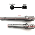 Miniatyrbild 3 av 5: 8-dels Power Hand Tools Socket Adapter-set, Mutterdrivarelektriska borrar Impact Socket Bit Hex Adapter Extension-set Socket Wrench Adapter-set 1/4\" 3/8\" 1/2\"