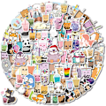 Pikkukuva 1 / 5: 100 kpl kawaii-tarroja kuplille ja juomille
