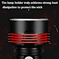 Miniatyrbillede 3 af 5: 30000-100000 Lumen Høj Effekt Led Vandtæt Lommelygte Lampe Ultra Lys, 3 Tilstand Mest Kraftfulde 50w Xlm-p70 Led Usb Genopladelig Lommelygte (25w