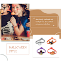 Pikkukuva 4 / 5: 20 kpl Halloween-rannekorut säädettävät haamu noita kurpitsa rannekorut