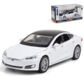 Miniatyrbillede 1 af 4: Tesla Model S Bilmodel med Lys & Åbenbar Dør Musikalsk Simuleringskøretøj