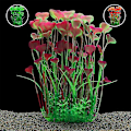 Miniatyrbillede 4 af 4: Store Akvariumsplanter Plastik Kunstige Planter Til Fiskekum Dekoration 15,7 (40cm) Tommer