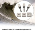 Pikkukuva 3 / 4: 3 Surfboard Longboard Liukuvan Evän Ruuvi- ja Evälevyn Vaihtosetti Seisovan Melonta- ja Bodyboardille - Plemdea