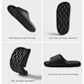 Miniatyrbillede 4 af 5: Sommer Nye Sky Slippers Mænd Kvinder Strand Sandaler Tykke Platform EVA Blød Sål Mode Flip Flops Par Hjem Sko Negro 44-45