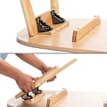 Miniatyrbillede 3 af 4: 2 stk. Selvlukkendehængsler, Foldbar Beslag Beslag Benbeslag Og Hjørnebeslag, Til Foldbare Ben Foldbart Arbejdsbord, Med