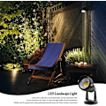 Miniatyrbillede 5 af 5: 5W LED-landskabslys, varmt hvidt 3000K-3500K, vandtæt DC 12V COB LED-udendørs vægspot, lavspændingshave-træspotbelysning til gård, sti