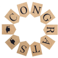 Miniatyrbillede 4 af 5: Tillykke Banner Burlap Graduation Banner Sort Graduation Cap Montering Kandidater