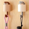Miniatyrbilde 5 av 5: Sett med 3 Ekornskroker, Sticky Kroker for Barn, Håndklekroker, Sticky Kroker, Dyre Veggkroker