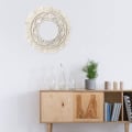 Pikkukuva 2 / 3: Boho Chic - Pyöreä Makramee-seinäkoriste, Käsintehty Kudottu Seinätaide