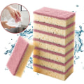 Miniatyrbild 2 av 2: Barbell Brush Wave Wipe Högdensitetsfärgad rengöringssvamp Diskningssvamp Block Kitchen，Dining & Bar Diskmaskin med svamphållare (röd, O