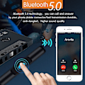 Miniatyrbillede 2 af 2: Bilradio Bluetooth Kassette Modtager, Kassetteafspiller Bluetooth 5.0 Kassette Aux Adapter