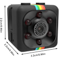 Miniatyrbilde 4 av 5: 2 stk. Sq11 1080p kamera, minikamera med justerbart stativ, minikamera med transmisjonsavbildning, nattsyn, HD vidvinkel F