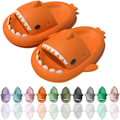 Pikkukuva 2 / 5: Piirretty hai-sandaalit, liukumattomat paksut pohjalliset rantasandaalit, nopeasti kuivuvat hauskat allassandaalit orange color 40/41