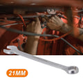 Miniatyrbilde 2 av 5: 21mm Kombinasjonsnøkkel Praktisk Arbeidsbesparende Solid Åpen Ring End Nøkkel For Biler