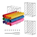 Miniatyrbilde 1 av 5: Rullestativ i klart akrylvinyl med 20 hull - Lett og robust vinylrullholder og arrangør for