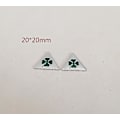 Miniatyrbillede 2 af 4: 2 stk. Quatrefoil Grøn Delta Bil Side Fender Emblem Bagagerum Badge Mærkat Til Alfa Romeo 147 156 159 166 Giulietta Spider Gt