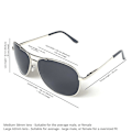 Miniatyrbillede 2 af 4: Premium Military Style Klassiske Aviator Solbriller, Polariseret, 100% UV-beskyttelse Sort