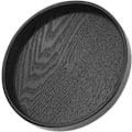 Miniatyrbilde 1 av 5: Rund serveringsbrett Dekorativt brett Svart tre Rund form Massivt tre Te Kaffe Snacks Mat Serveringsbrett Plate Restaurantbrett 30cm (30cm)