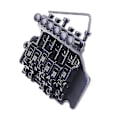 Miniatyrbild 3 av 5: Floyd Rose Dubbel låsning Tremolo System Stall för Elektrisk Gitarr Delar Svart