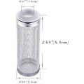 Miniatyrbillede 3 af 4: Rustfrit Stål Akvarium Flow Fish Filter Beskyttelsesnet Rejesikker Indløb Indstrømning Beskyttelse Kurv Mesh Media 12mm, 2 stk