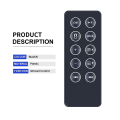 Miniatyrbilde 2 av 5: Ny fjernkontroll erstatning for Sounddock 10 Sd10 Bluetooth-kompatibel høyttaler digitalt musikksystem