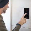 Miniatyrbilde 3 av 5: Nøkkelfri inngangsdørlås med tastatur, smartlås elektroniske låser for inngangsdør berøringsskjerm tastaturer dørlås automatisk lås støtte 2000 brukere