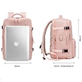 Pikkukuva 7 / 7: 35L kannettava tietokone matkustaa reppu USB lataus monitoiminen koululaukku vedenpitävä matkatavarat olkalaukut kengät tasku Expandable pink