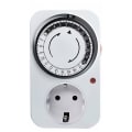 Miniatyrbilde 1 av 5: Programmerbare mekaniske stikkontakter, elektrisk stikkontaktprogrammerer, timerkontakt -- (230v 50hz 16a)