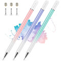 Miniatyrbilde 1 av 5: Elzo Stylus-penner for berøringsskjermer, 2 i 1 universell stylus, Surface-penn, 100 % kompatibel med alle nettbrett-berøringsskjermer for iPhone/iPad/Samsung/Huawei