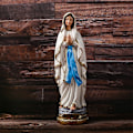 Miniatyrbild 2 av 5: 12 tum hög Vår Fru av Lourdes Staty Välsignad Jungfru Maria Figur Dekoration