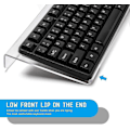 Miniatyrbillede 4 af 4: Computer Tiltet Tastaturholder, Klar Akryl Premium Stativ-pc Tastaturholder, Universal Forhøjet S