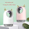 Miniatyrbild 3 av 5: Elektrisk myggfångare för hushåll 360 ljusvågsfångst myggdödare 1 st (färg: vit)