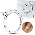 Miniatyrbilde 2 av 5: 925 Sterling Sølv Ring For Kvinner Bryllup Smykker Gaver 9
