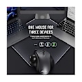 Miniatyrbild 3 av 4: Laddningsbar Spårbollsmus Bluetooth+2.4g Dubbel Läges Trådlös Mus För Pc Dator Bärbar Dator Surfplatta