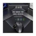 Miniatyrbillede 3 af 4: Genopladelig Trackball Mus Bluetooth+2.4g Dobbelt Tilstand Trådløs Mus Til Pc Computer Bærbar Tablet