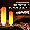 Miniatyrbillede 2 af 5: B22 E27 LED Flammelys 4 Tilstande Party LED Flammeeffekt Lys Simuleret Ildlys