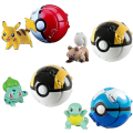Miniatyrbilde 1 av 5: Jusch Battle Actionfigurer Med Pokeball Ball Pack, Til Barns Lekesett Mini Pokballs Actionfigurer (4stk)