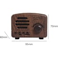 Pikkukuva 3 / 5: Kannettava Retro AM FM -tuki kortti vastaanotin - Mini Vintage Radio Stereolla Lyhytaalto Tasku USB Bluetooth Kaiutin