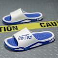 Miniatyrbilde 2 av 5: Men's Ultra Soft Slides Non-Slip Casual Slippers Open Toe Shoes Indoor Outdoor Beach Shower Azul 40-41