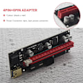 Miniatyrbillede 5 af 5: 6 stk. Ver009 Usb 3.0 Pci-e Riser Ver 009s 1x Til 16x Extender Riser Adapter Sata 15pin Til 6 Pin